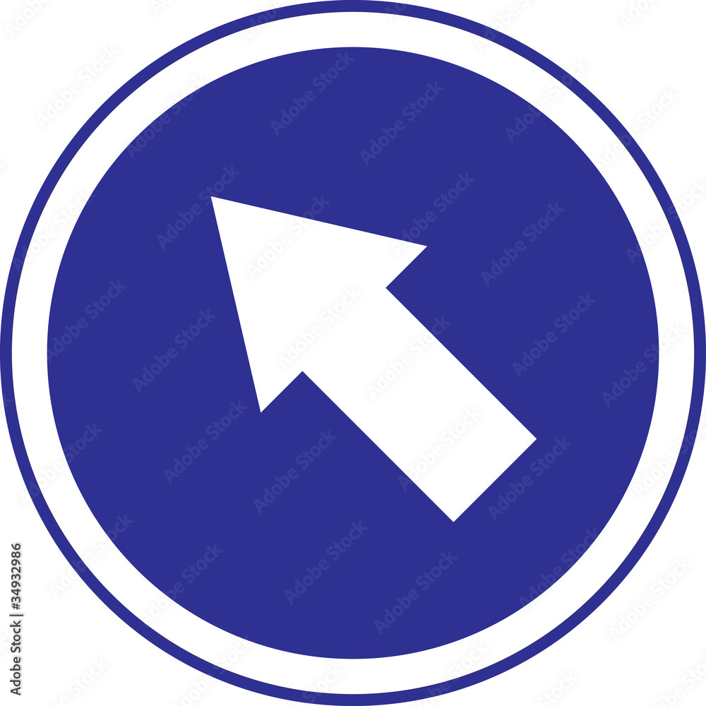 arrow in circle blue sign arrow in circle blue sign