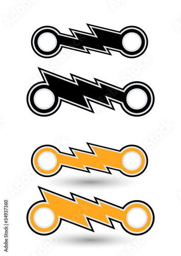 blitz auto elektro zeichen