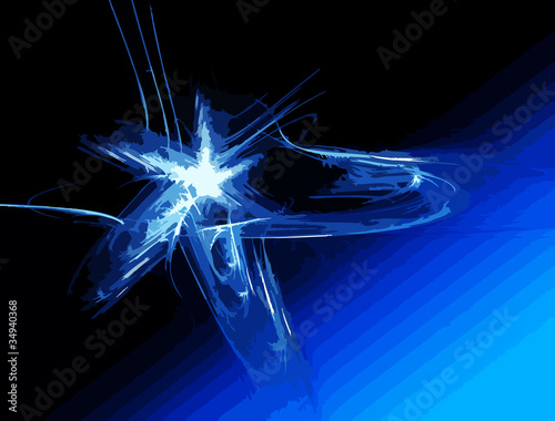 Abstract star art - backdrop (wallpaper). photo