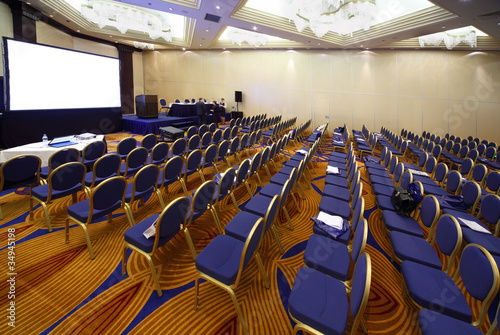 Empty conference hall