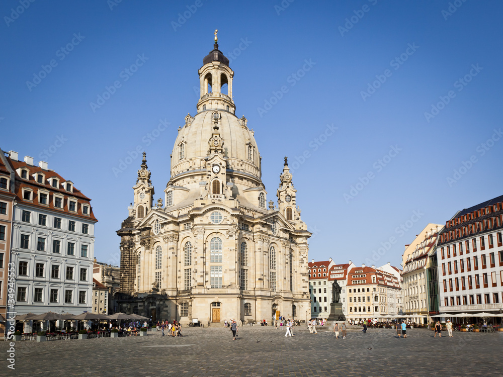 Frauenkirche Dresden - obrazy, fototapety, plakaty 