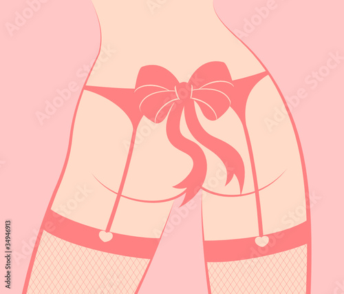 Silhouette of beautiful womanish body
