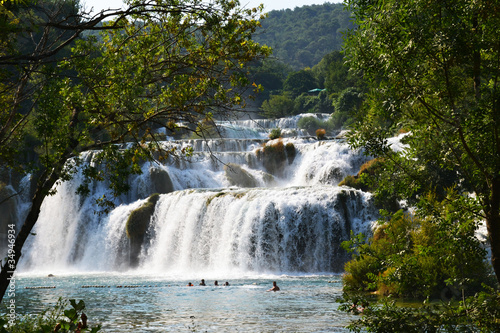 Wonderful Waterfalls of Krka Sibenik  Croatia