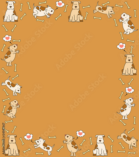 illustration of cartoon dog