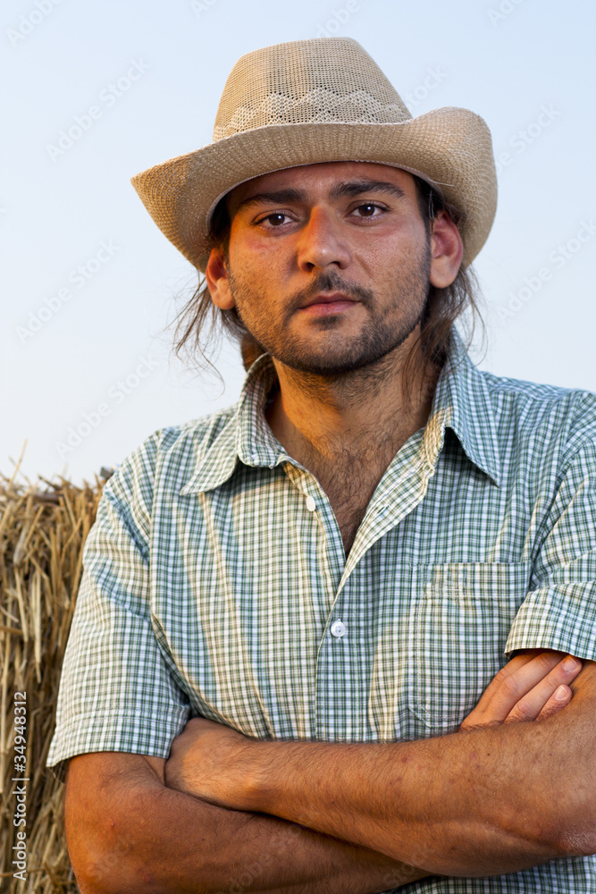 Fototapeta premium Farmer with Arms Folded