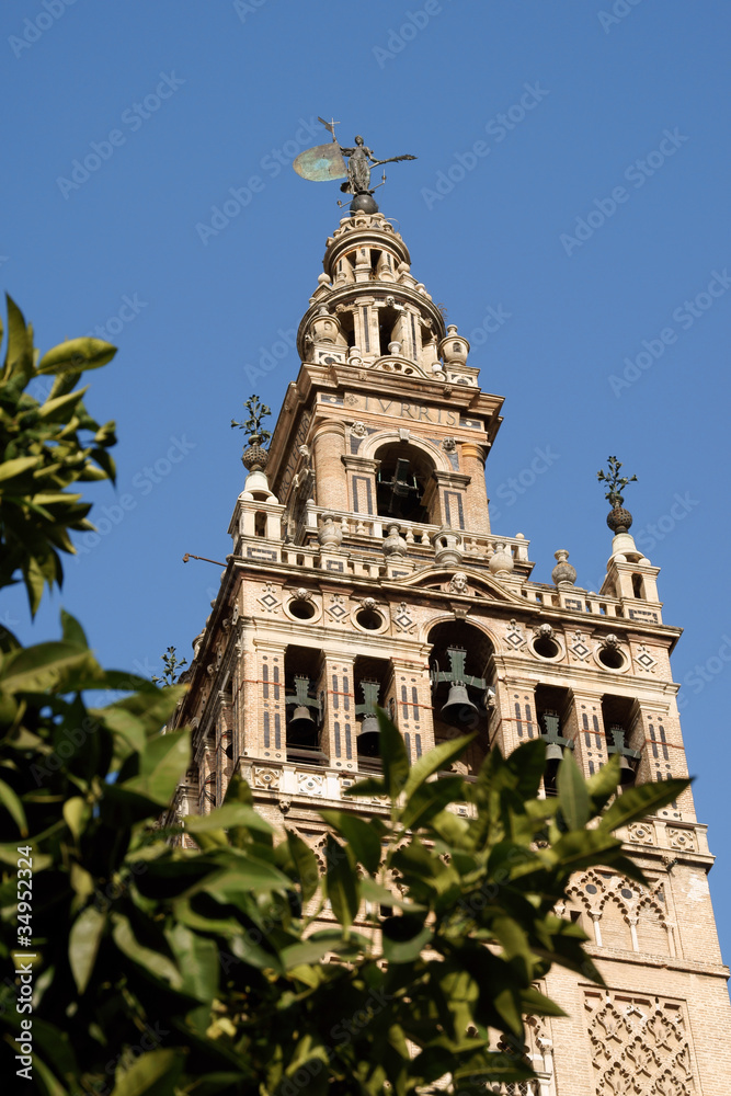 La Giralda Tower in Seville, Spain