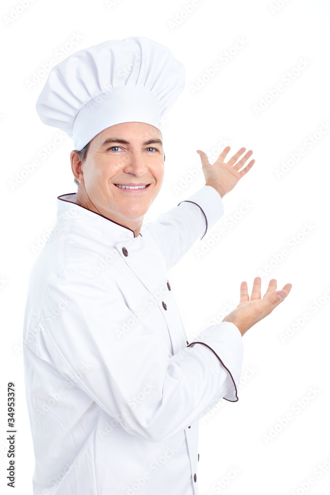 Chef. Isoalted over white background. Chef. Isoalted over white background.