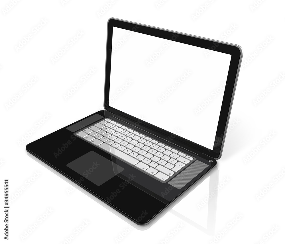 ordinateur portable détouré sur fond blanc ordinateur portable détouré sur fond blanc