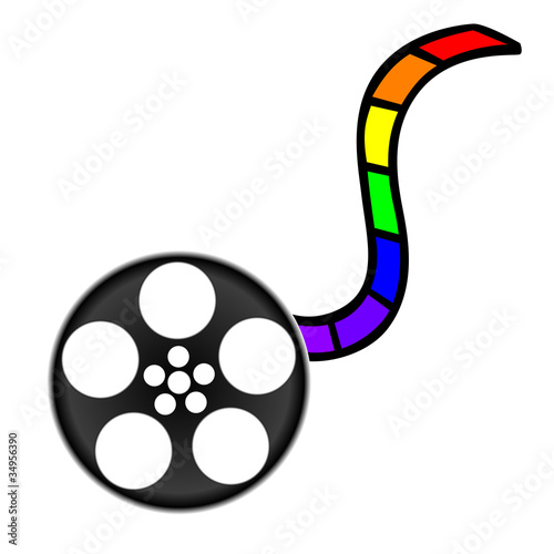 colorful filmstrip; vector