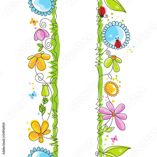 Cute floral borders