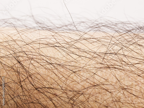 close up of human body hair
