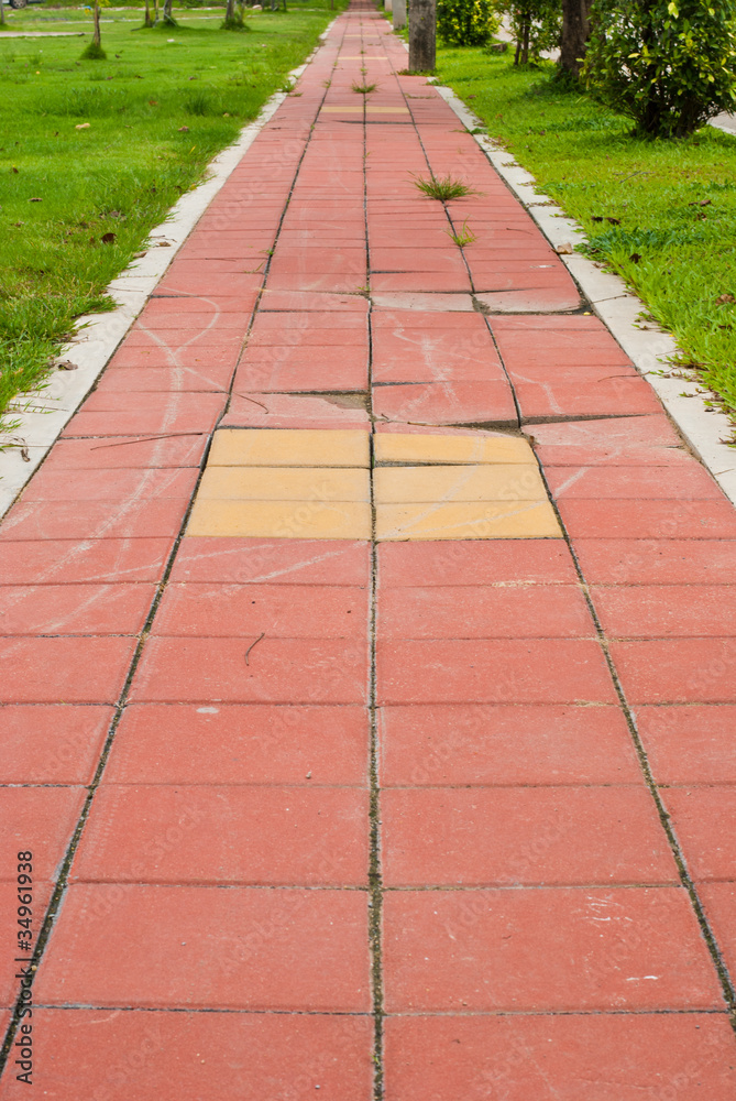Brick walkway