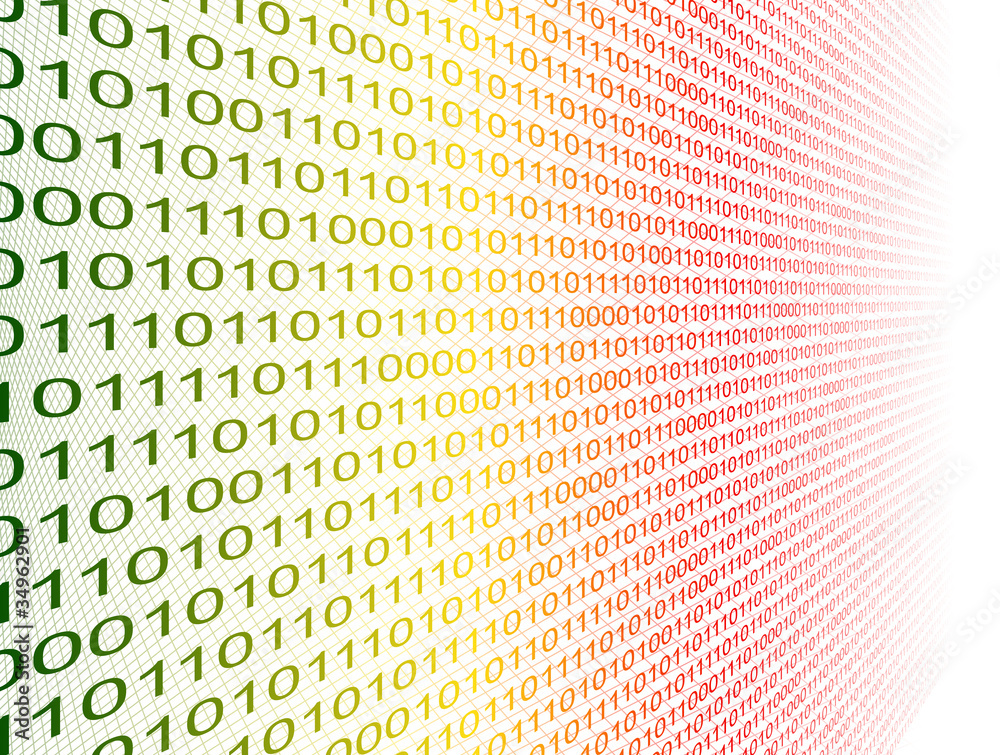 Binary code Stock Vector | Adobe Stock