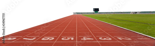 isolated running track numbers