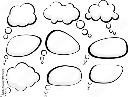 Speech clouds.