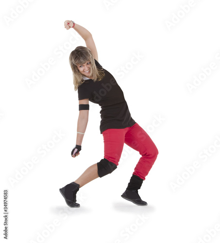 Teenager dancing breakdance in action © Aleksandr Kurganov