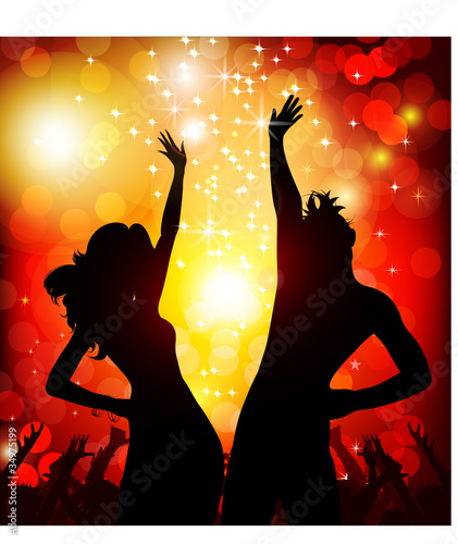 festive party in the nightclub