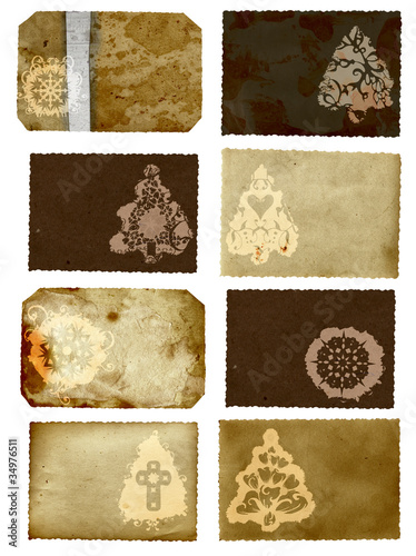 Grunge Christmas cards collage