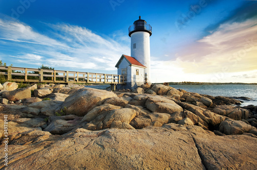 Fotografie Annisquam lighthouse in Massachusetts