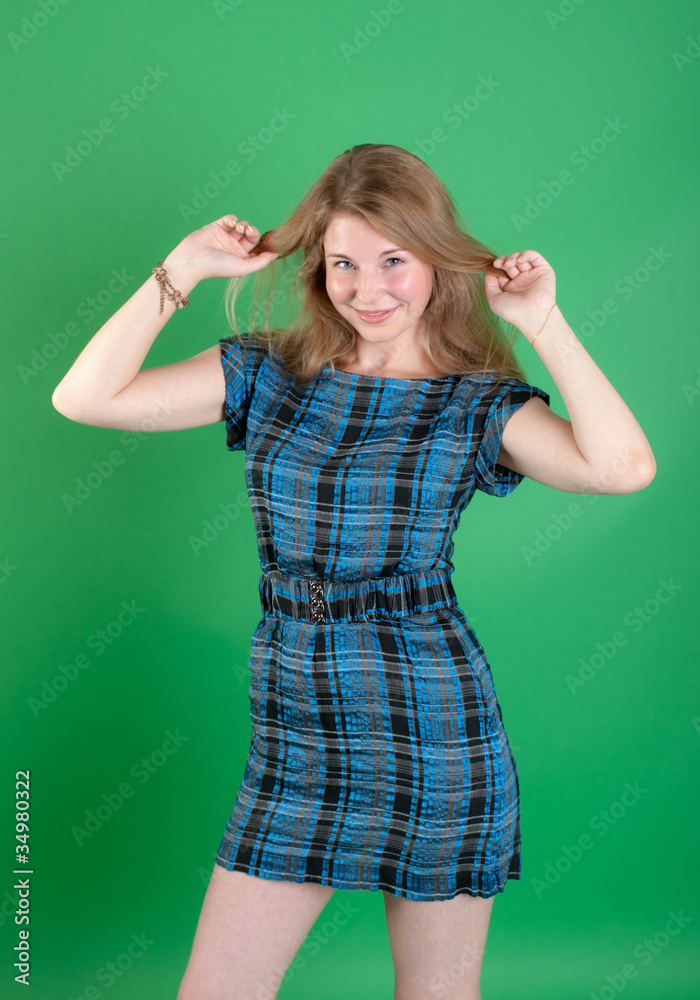 girl in a dark blue dress girl in a dark blue dress