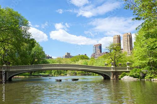 Bow Bridge at Central Park, New York photo