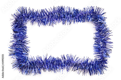 Fotografía Blue tinsel border