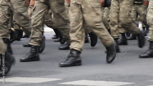 Army soldier walking 2