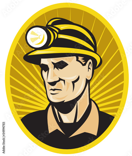 coal miner worker front
