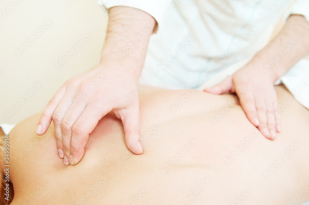 Fototapeta premium manual medical massage technique