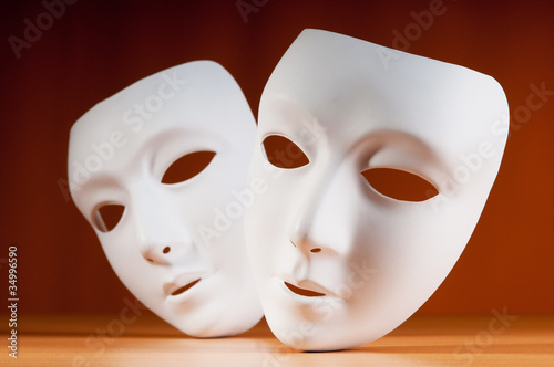 Masks with theatre concept