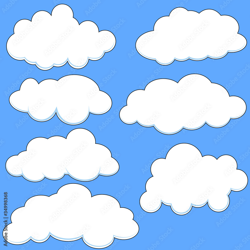 Comic Style Clouds