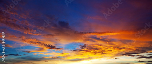 beautiful sunset background in Thailand © witthaya