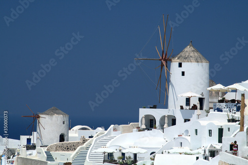 Windmills of Santorini