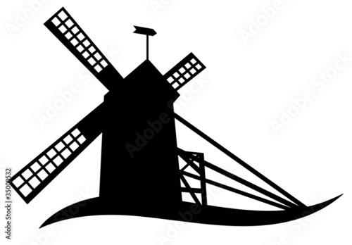 windmill silhouette