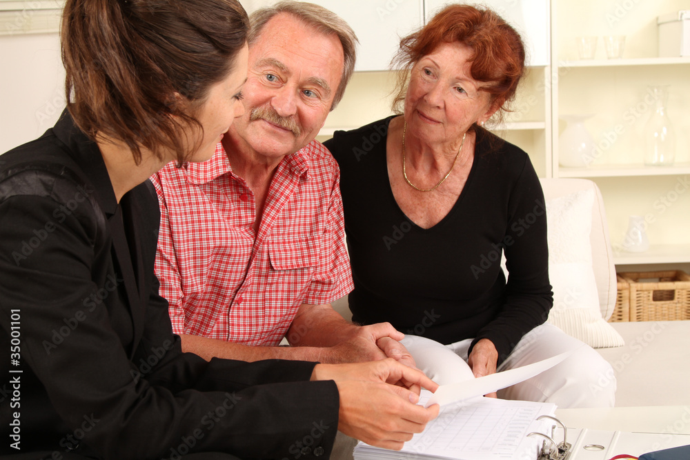 Beratung im Wohnzimmer