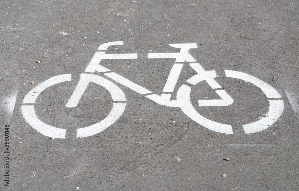 bicycle lane painted on road bicycle lane painted on road