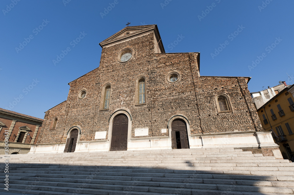 Faenza (Ravenna, Emilia-Romagna, Italy) - Cathedral facade, Rena