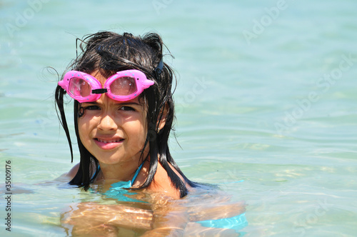 Snorkeling girl