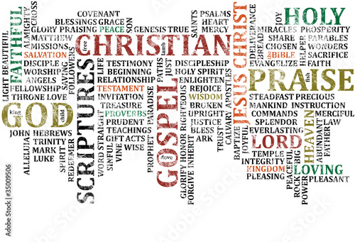 Christian Word COllage #35009506