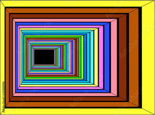 Colorful abstract space, vector