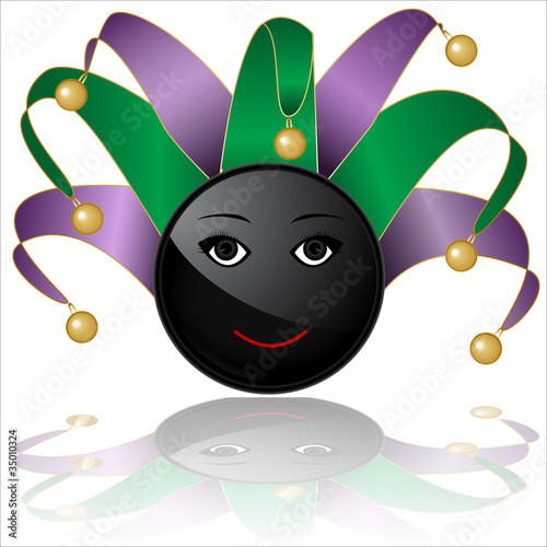 court jester smile character