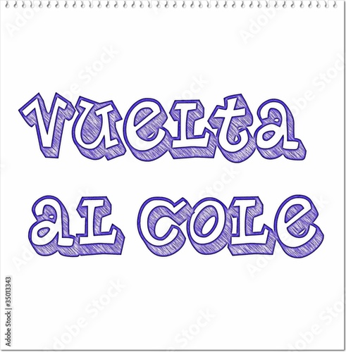 Canvas-taulu Vuelta al cole