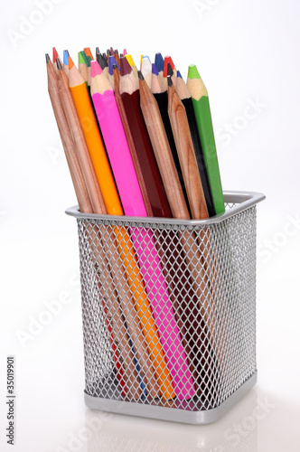 Pens in basket
