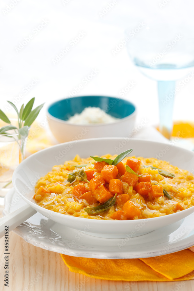 pumpkin risotto