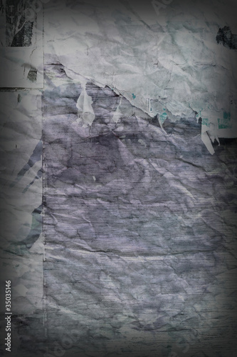 Abstract old paper playbill background photo