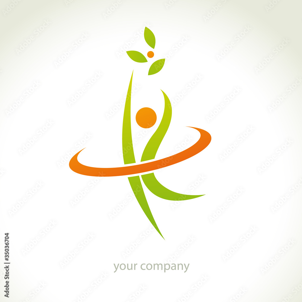 Vecteur Stock logo forme, logo santé, logo bien-être | Adobe Stock