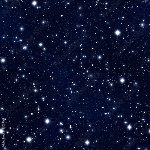 Seamless texture simulating the night sky with stars