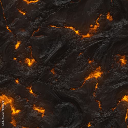 Seamless magma or lava texture