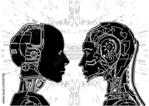 Androids Do Not Agree Revealing Technology Vector 12