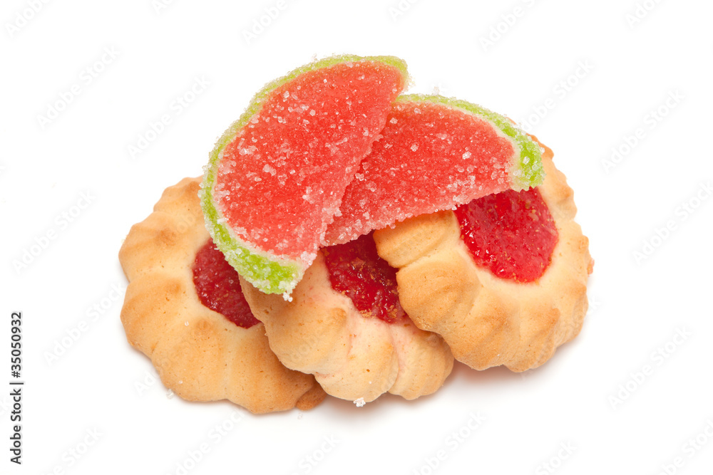 biscuits with jam and marmalade slices biscuits with jam and marmalade slices